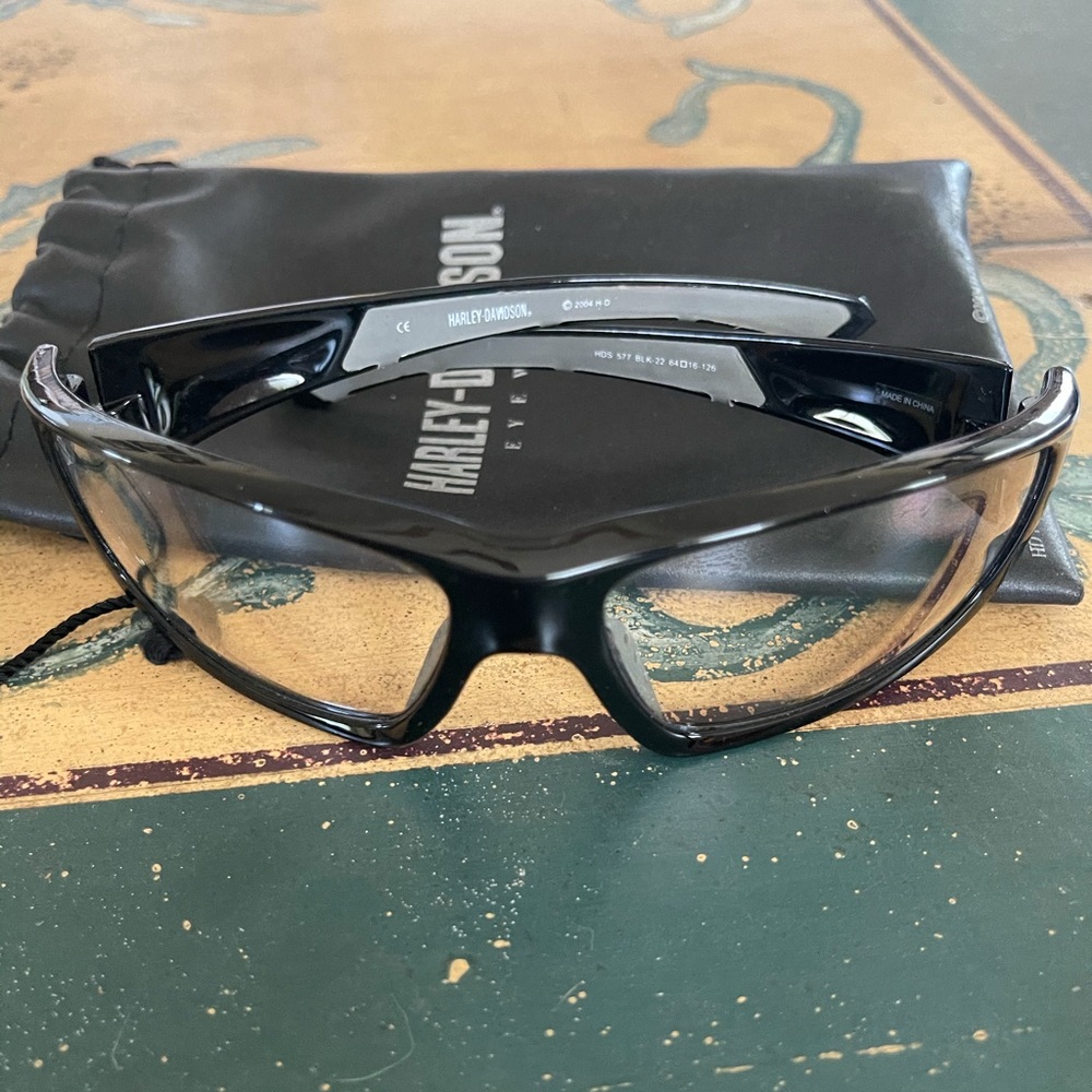 Harley Davidson clear riding glasses